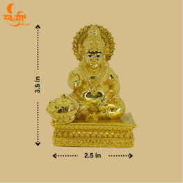 kuber murti gold plated