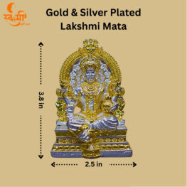 laxmi mata idol gold and silver plated
