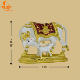 White Kamdhenu Gold plated
