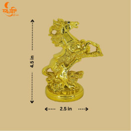 Gold plated horse statue
