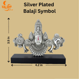 silver plated balaji symbol