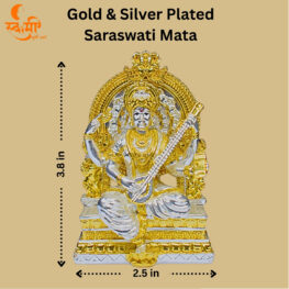Gold & Silver Plated Saraswati Mata