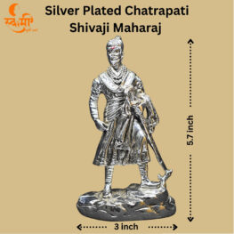 Silver Plated Chatrapati Shivaji Maharaj